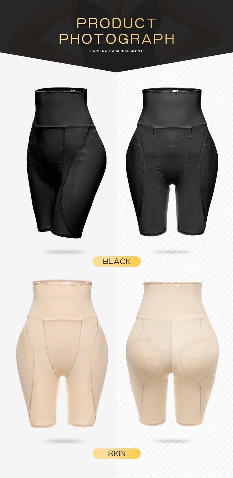 Shapewear Feminino com Efeito Nádegas Falsas – Lifter de Bumbum e Controle de - Invicta Center