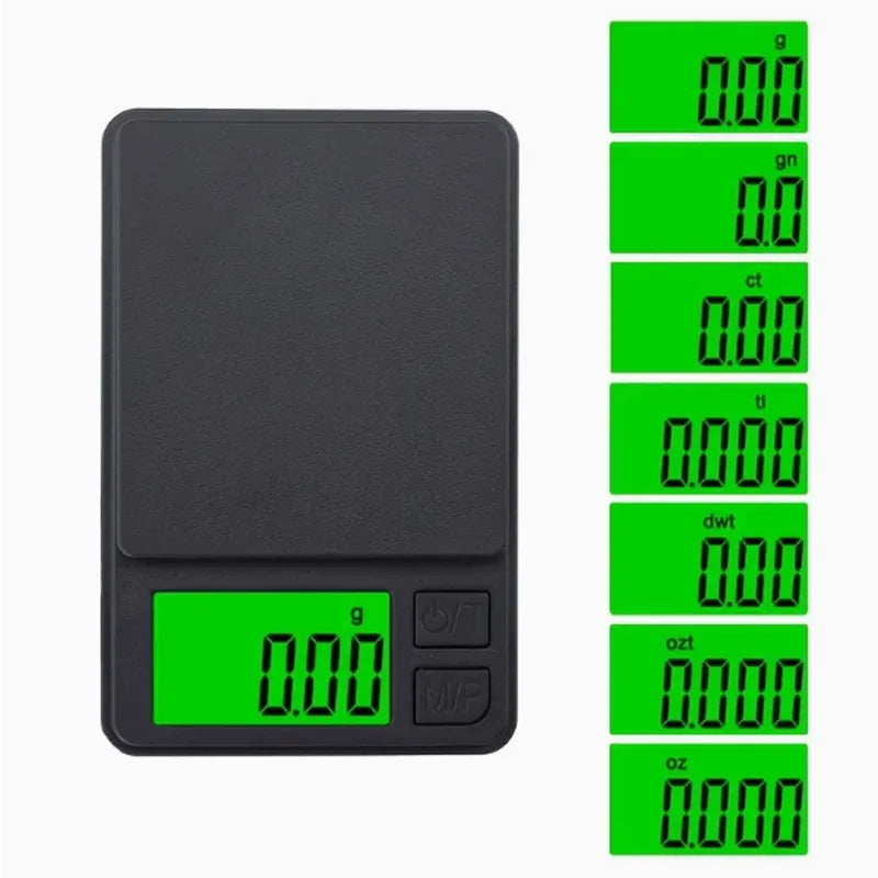 Balança de Bolso Digital de Precisão 1000g x 0,01g – Ideal para Alimentos, Joias e Uso Diário - Invicta Center