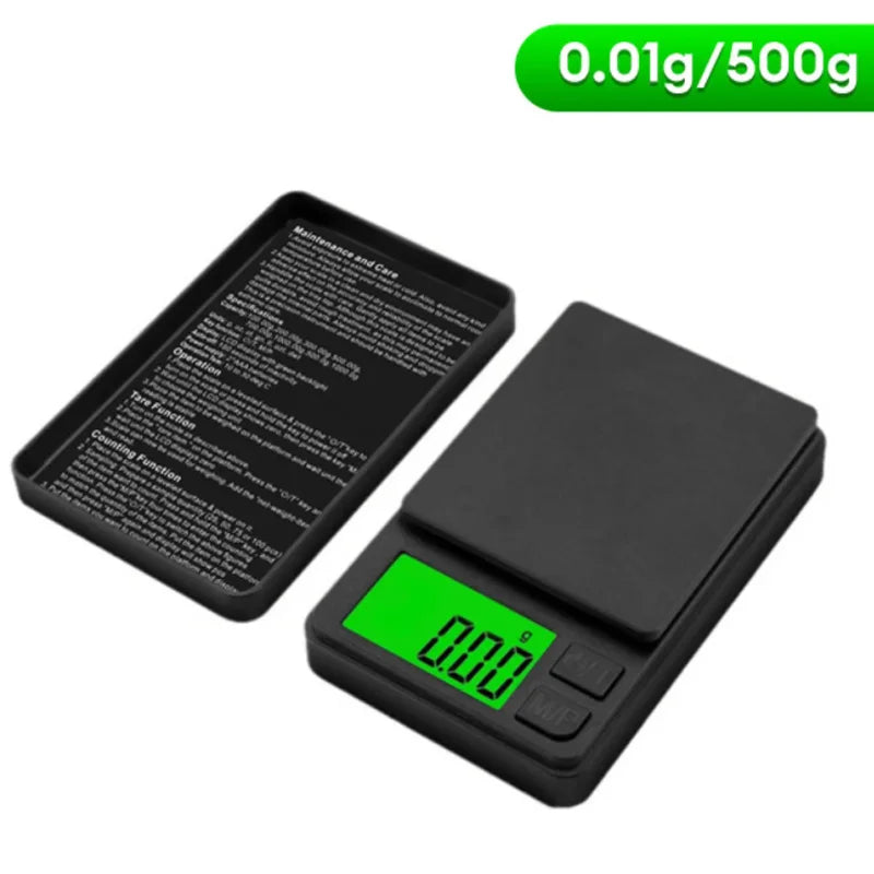 Balança de Bolso Digital de Precisão 1000g x 0,01g – Ideal para Alimentos, Joias e Uso Diário - Invicta Center