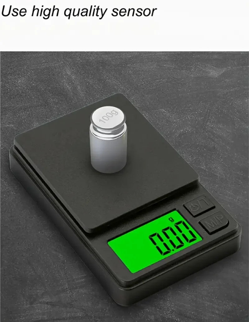 Balança de Bolso Digital de Precisão 1000g x 0,01g – Ideal para Alimentos, Joias e Uso Diário - Invicta Center