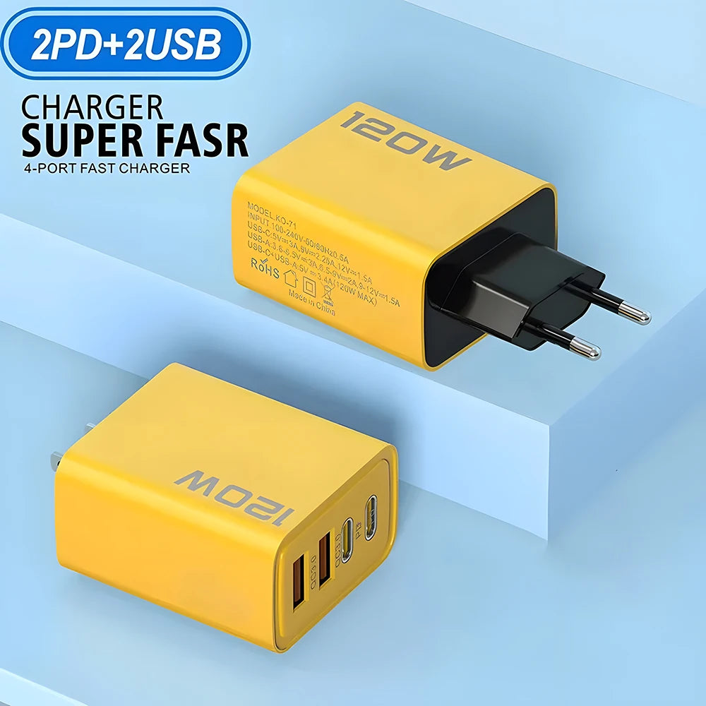 Carregador USB-C PD com Carga Rápida 3.0 – Adaptador de Parede Tipo C Ultra Eficiente - Invicta Center