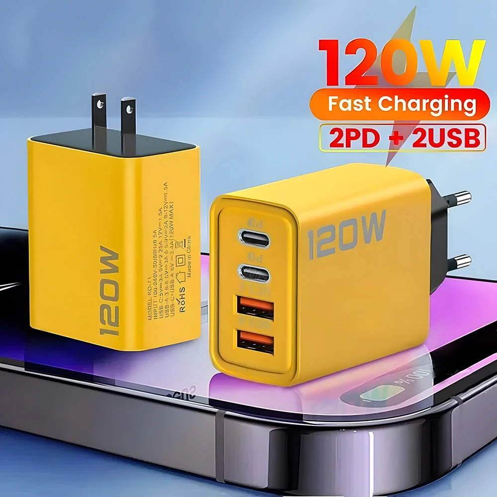 Carregador USB-C PD com Carga Rápida 3.0 – Adaptador de Parede Tipo C Ultra Eficiente - Invicta Center