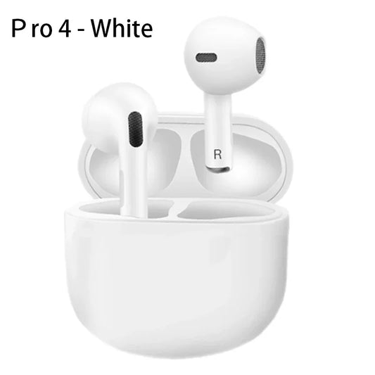 TWS Pro 4 - Fones de Ouvido Bluetooth Estéreo 9D com Microfone Integrado - Invicta Center